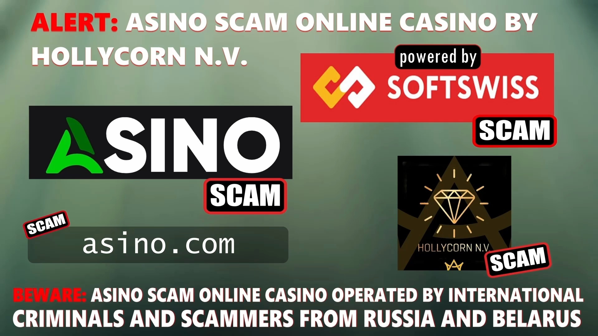 Asino Casino scam - online casino - softswiss - softswiss scam