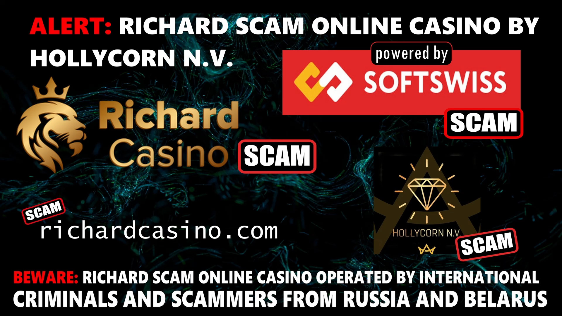 Richard Casino scam - online casino - softswiss - softswiss scam