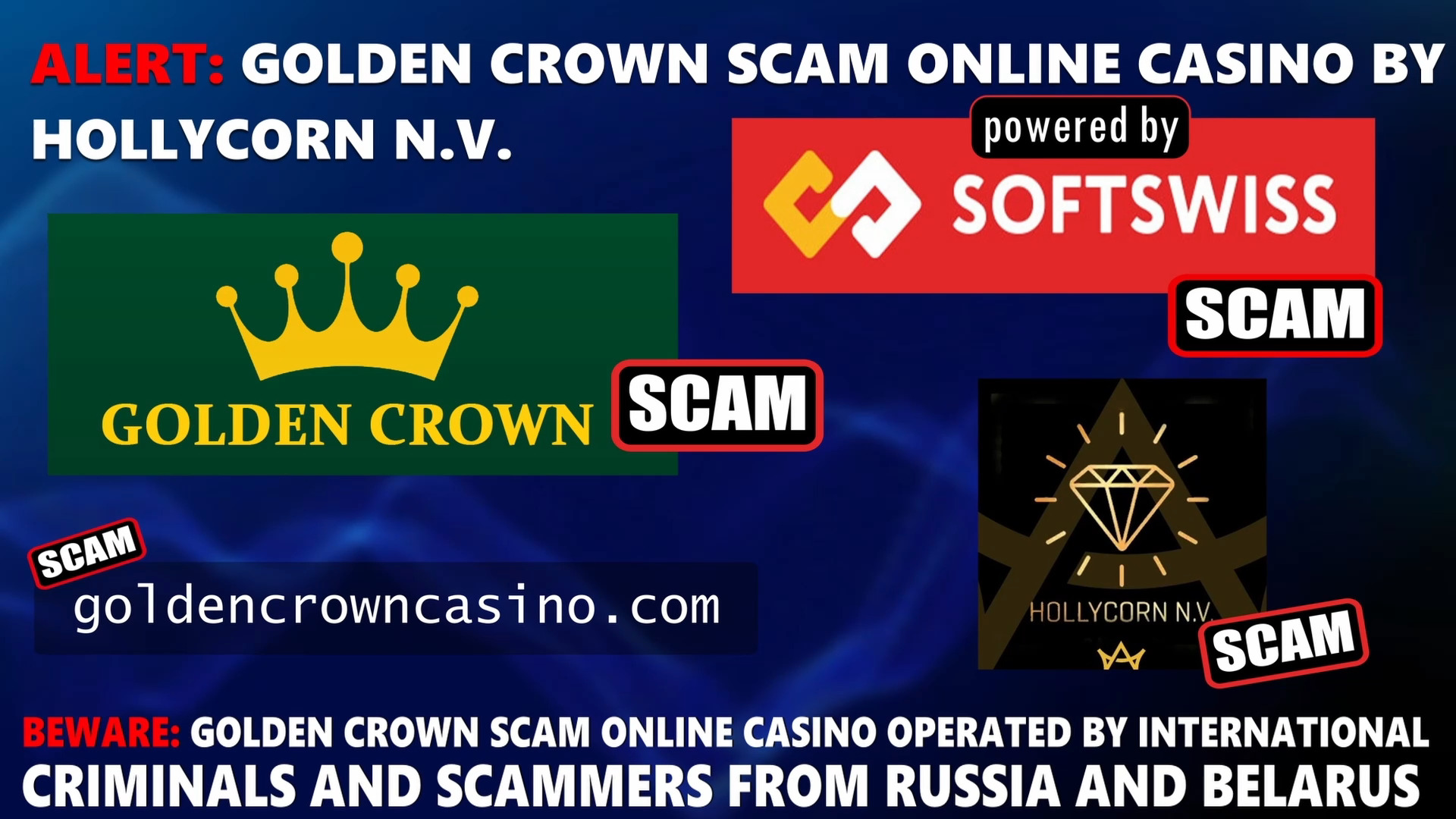 goldencrown Casino scam - online casino - softswiss - softswiss scam