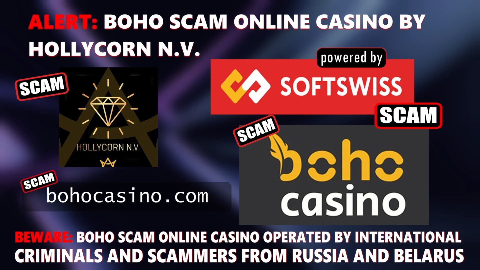 Boho Casino scam - online casino - softswiss - softswiss scam