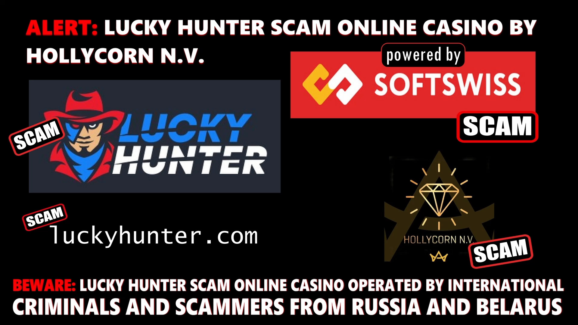 luckyhunter Casino scam - online casino - softswiss - softswiss scam