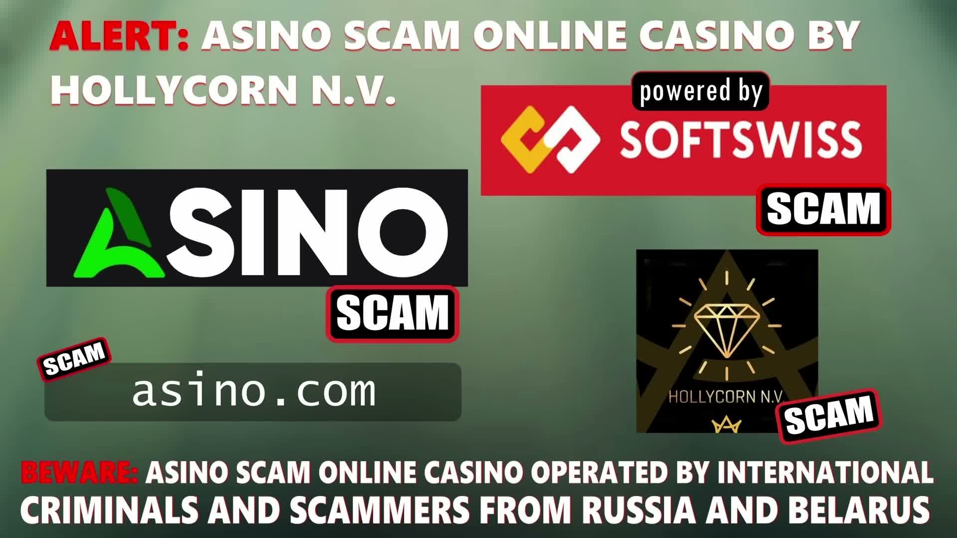 Asino - softswiss scam - Casino by Softswiss