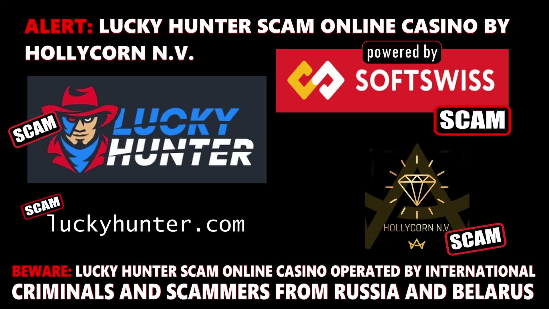 Luckyhunter - softswiss scam - Casino by Softswiss