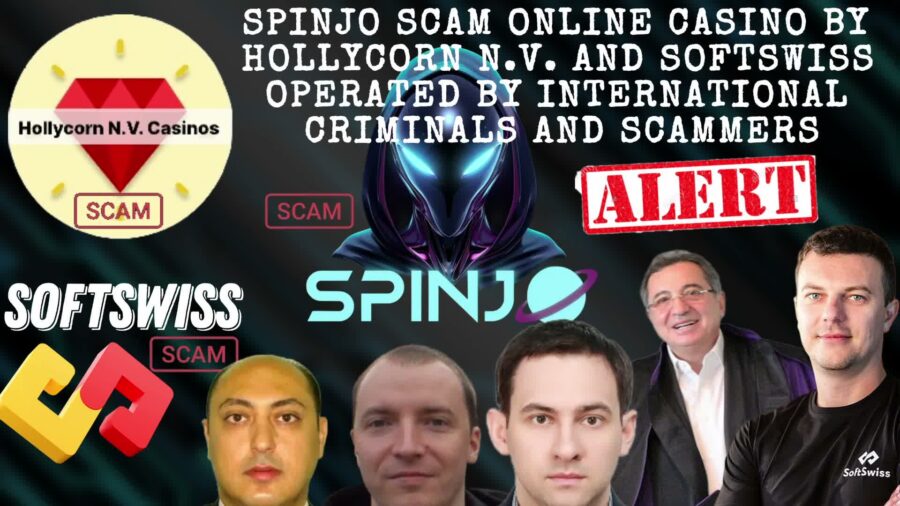 Beware of Spinjo Online Casino Scam by Hollycorn NV and Softswiss